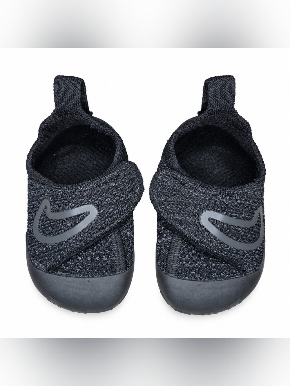 Nike Swoosh 1 TD Flyknit Infant Shoes 4.5C Black FB3244-003 Rare Colorway